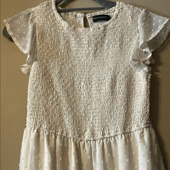 White Tiered Ruffled Maxi Sundress - Picture 3 of 3